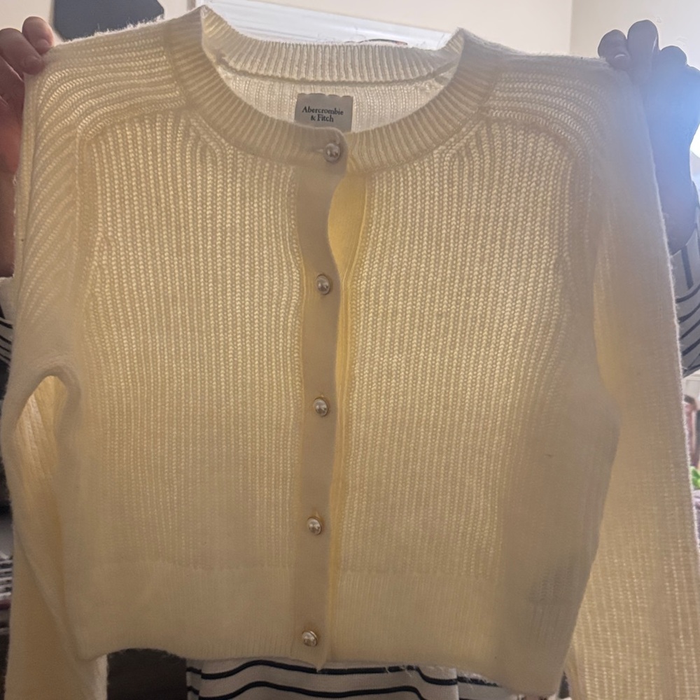 Never before worn pearl sweater Abercrombie
